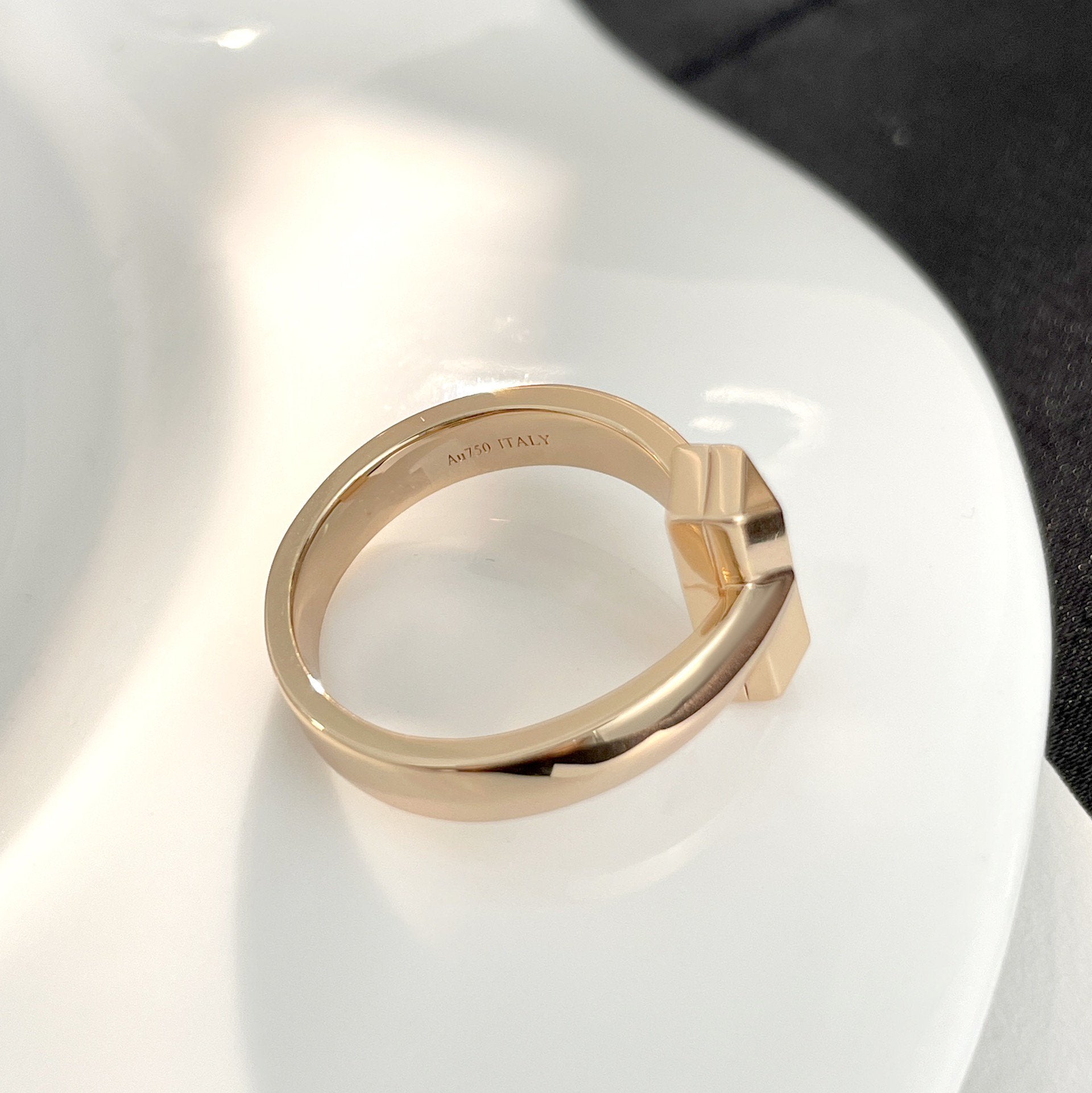 Tiffany T Wide Cubic Zirconia Ring