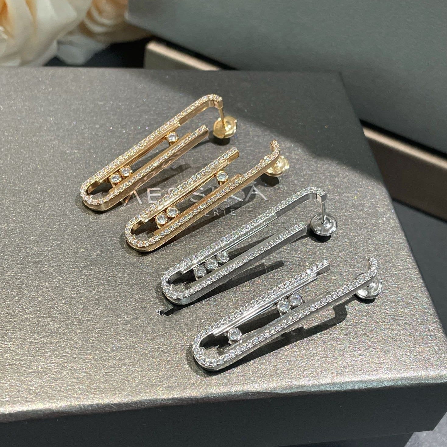 Messika Move 10th PM Earrings Cubic Zirconia
