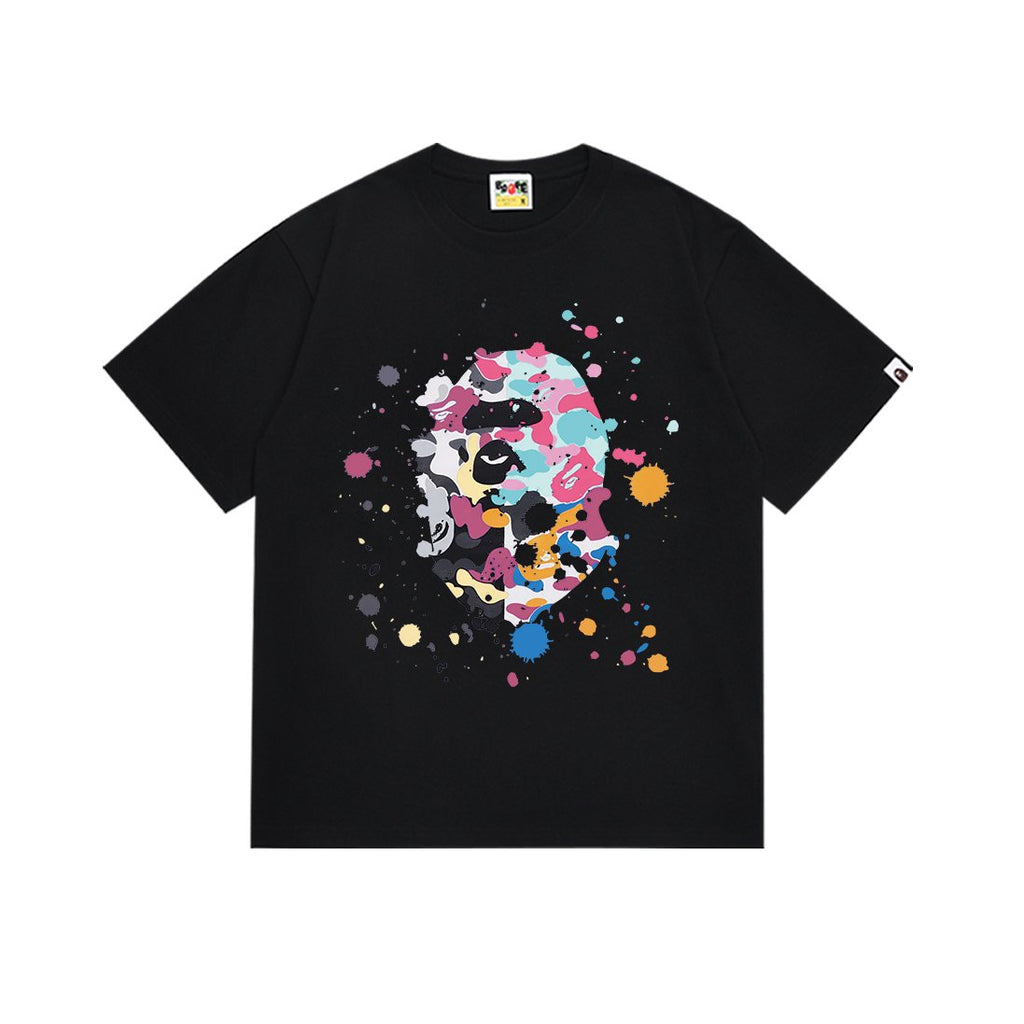BAPE Ape Paint Splatter Graphic T-Shirt — hero