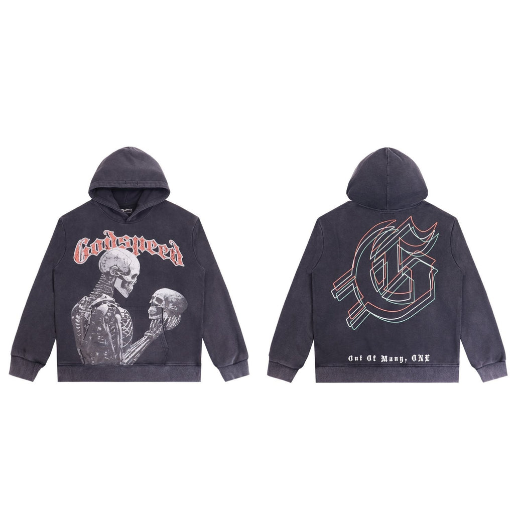 Godspeed Guitar Skeleton Graphic Hoodie — hero