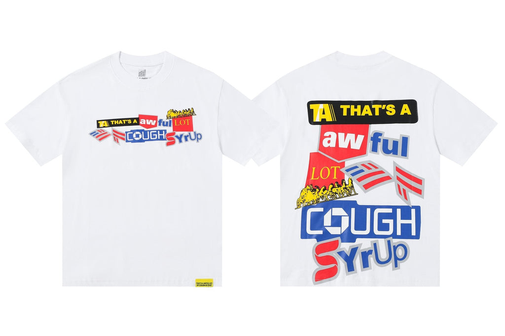 THAT'S A AWFUL LOT OF COUGH SYRUP Front & Back Graphic Short-Sleeve T-Shirt — hero