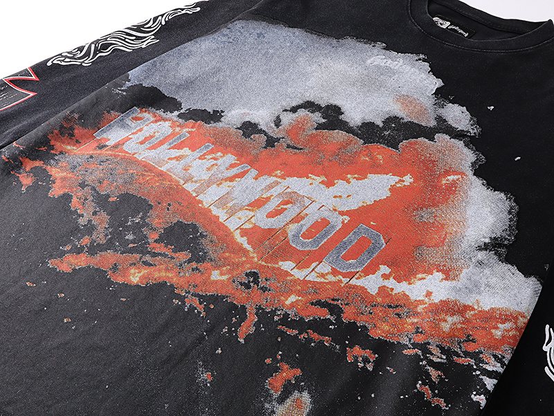 Godspeed Hollywood Cloud Graphic Long-Sleeve T-Shirt — detail