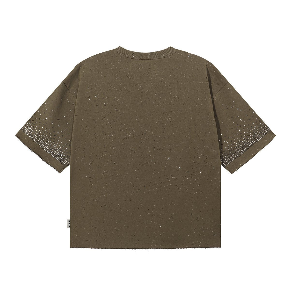 BKYS Revival Money Race Rhinestone Cropped Short-Sleeve T-Shirt — back
