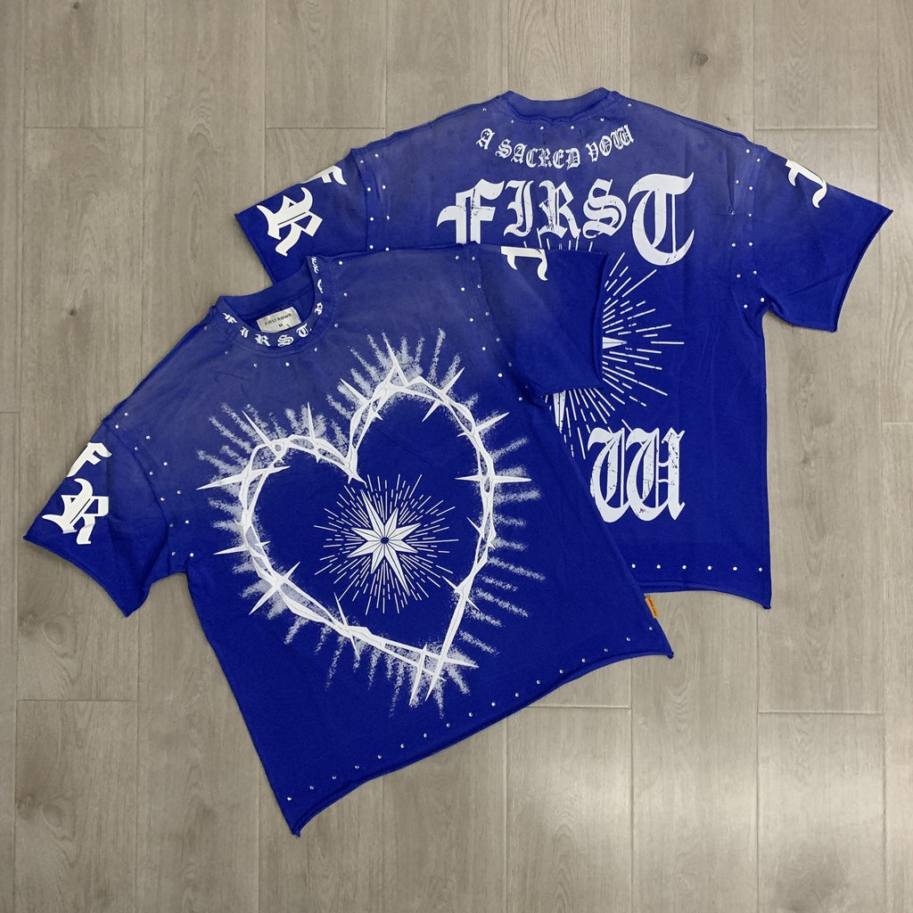 FIRST ROW A Sacred Vow Heart Graphic T-Shirt — context