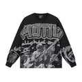 MIXED EMOTION Black All-Over Graphic Long-Sleeve T-Shirt — hero