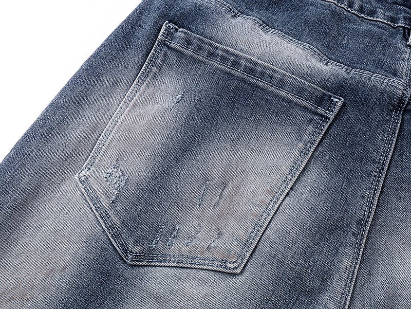 R+A Washed Distressed Jeans — detail