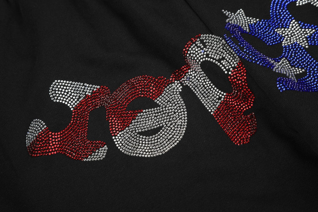 Sp5der Rhinestone Web Graphic Matching Set — detail